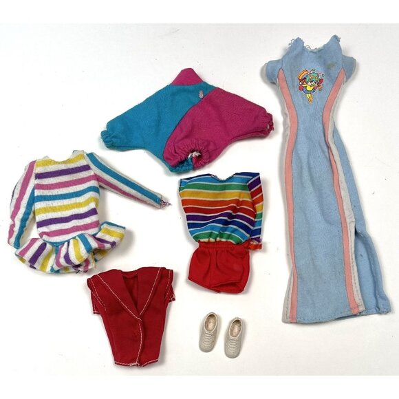 VTG 7pc Lot MATTEL Barbie SKIPPER Clothes & Shoes *TLC/Some Flaws* - Picture 1 of 4